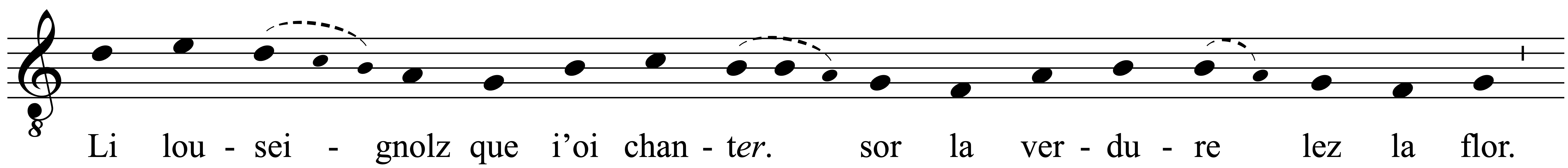 Work musical notation